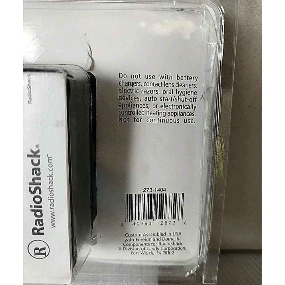Radio Shack 273-140 Foreign‎ Travel Voltage Converter Up To 1600W Open Box